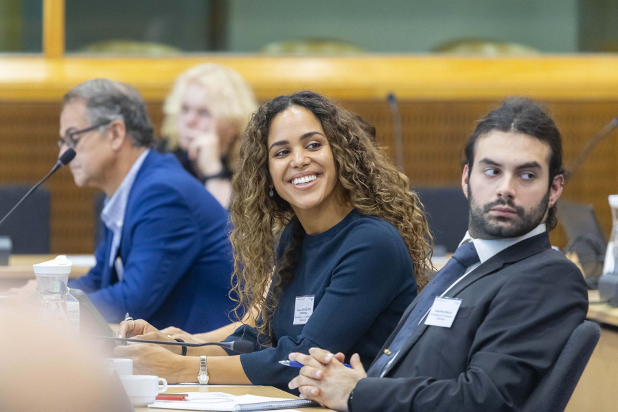 People sitting in a meeting room
