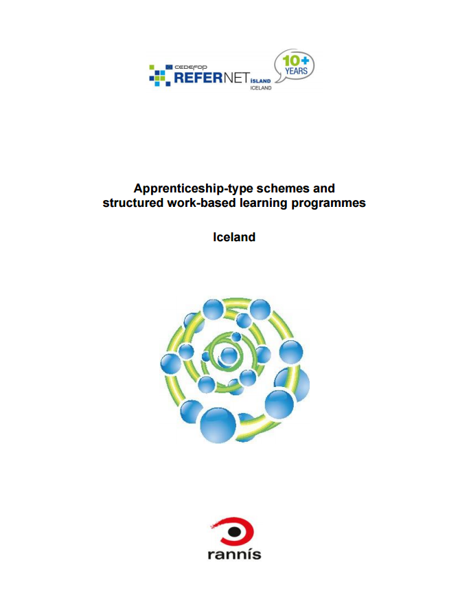 Apprenticeships and work-based learning structured programmes - Iceland - 2014