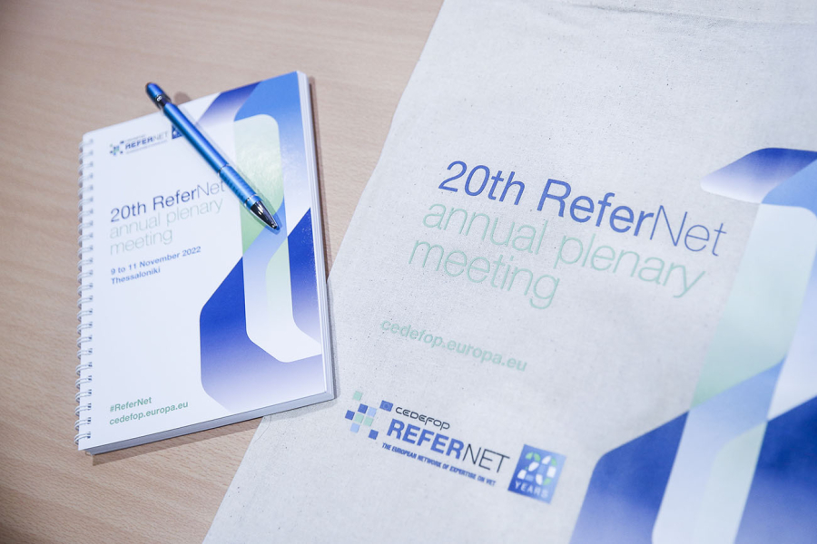 Notebook and poster with ReferNet visual