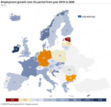 European map visualisation