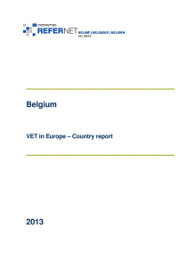VET in Europe - County report Belgium